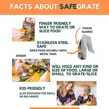 SAFEGRATE Finger Guard for Safe Food Prep in Kitchen