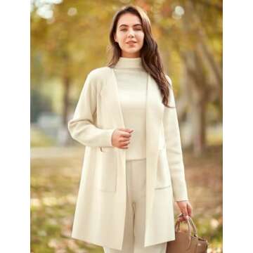 Yvette Women’s Oversized Long Cardigan Sweater