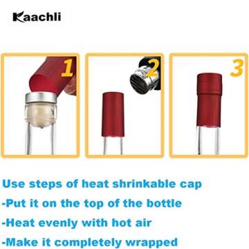 Kaachli Clear Glass Bottles Set - 12 oz Storage Solution