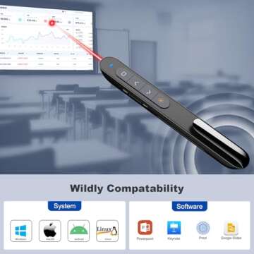 Norwii N27 Presentation Clicker - Advanced Pointer for Presentations