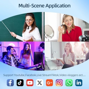 Professional 3-in-1 Wireless Lavalier Microphone