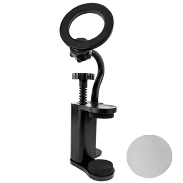 Universal Magnetic Phone Holder for Ukulele/Guitar/Bass, Adjustable Musical Instrument Mount, Black