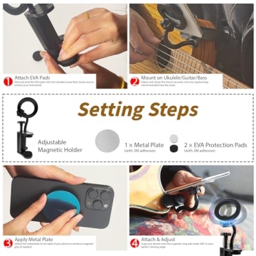 Universal Phone Holder for Guitars and Ukuleles