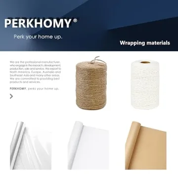 PerkHomy Clear Cellophane Wrap Roll for Gift Baskets