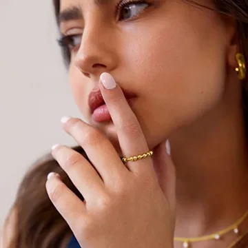 PAVOI Spinning Anxiety Ring in 14K Yellow Gold