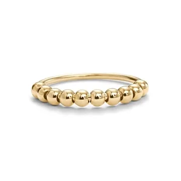 PAVOI Spinning Anxiety Ring in 14K Yellow Gold