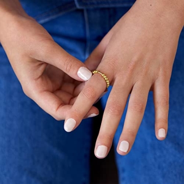 PAVOI Spinning Anxiety Ring in 14K Yellow Gold