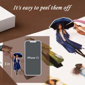 JOYCHOIC Scrapbook Stickers Set, 174Pcs Aesthetic Girls Sticker for Scrapbooking and Journaling, Junk Journal Supplies, Brown Bullet Journals Materials, Planner DIY Arts Craft Collage