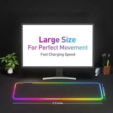 RGB Mousepad LED Mouse Pad - Large, Stylish & Functional