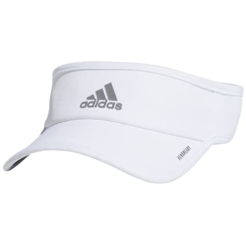 adidas Women's Superlite Sport Performance Visor for Sun Protection and Outdoor Activities, White/Si...