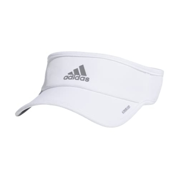 adidas Women's Superlite Sport Performance Visor for Sun Protection and Outdoor Activities, White/Silver Reflective/2.0, One Size
