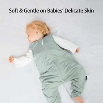 BubblePanda Rayon Made from Bamboo Toddler Sleep Sack with Feet 12-24 Months 1.0 Tog Ultra Soft Toddler Sleeping Sack 1t-2t Sleep Bag Walker Quilted Wearable Blanket with Legs 2-Way Zipper Lightweight