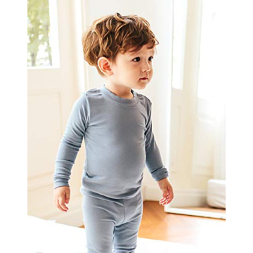 Vaenait Kids Modal Pajamas for Comfy Sleep – Powder Blue