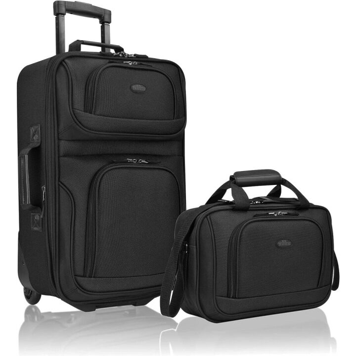 U.S. Traveler Rio Rugged Expandable Carry-on Set