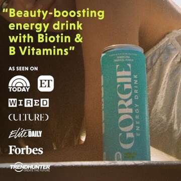 GORGIE Sugar Free Natural Energy Drinks Pack - Healthy & Tasty