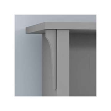 Salinas 5-Shelf 63-Inch H Tall Bookcase, Cape Cod Gray, 2/Set