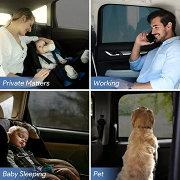 Breathable Car Window Shades for UV Protection and Privacy