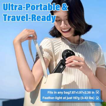 2025 Turbo Handheld Fan 100 Speed Adjustable For All