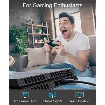 BlueRigger 4K HDMI Cable 25FT (4K 30Hz, HDR10, in-Wall CL3 Rated, High Speed, HDCP2.3, eARC) - Long ...