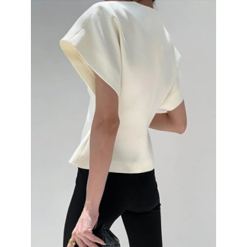 Stylish Cicy Bell Women's V Neck Tops for Summer