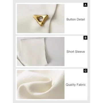 Stylish Cicy Bell Women's V Neck Tops for Summer