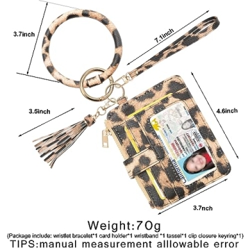 Stylish COOLANS Wristlet Keychain for Women - Chic & Functional