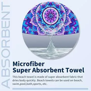 Lightweight Microfiber Beach Towel for Travel & Outdoor Fun