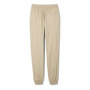 French Toast Stylish Toddler Pull-on Twill Jogger Pants in Khaki for Active Kids