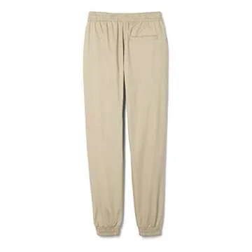 French Toast Stylish Toddler Pull-on Twill Jogger Pants in Khaki for Active Kids