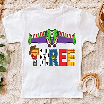 Buzz Lightyear 3rd Birthday Shirt for Kids