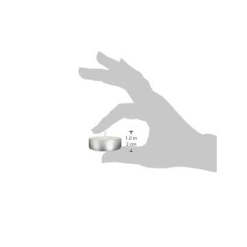 Amazon Basics 400-Pack Unscented Tealight Candles - 4 Hour Burn Time - White