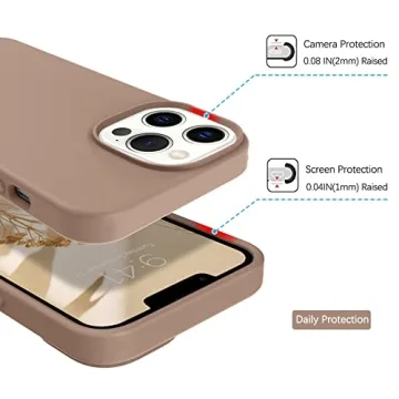 GUAGUA Liquid Silicone iPhone 13 Pro Max Case - Slim & Stylish