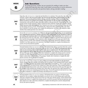 Evan-Moor Daily Reading Comprehension, Grade 4 - Homeschooling & Classroom Resource Workbook, Reproducible Worksheets, Teaching Edition, Fiction and Nonfiction, Lesson Plans, Test Prep