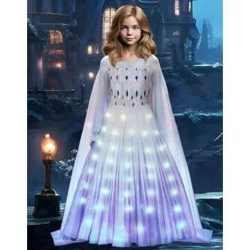 Enchanting Light Up Princess Dress for Girls 4-5T