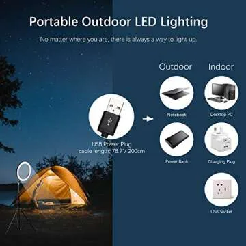 Ring Light with Stand OEBLD Selfie Light Ring with iPhone Tripod and Phone Holder for Video Photography Makeup Live Streaming YouTube Lighting (C(10.2''Ring Light & 63''Tripod))…