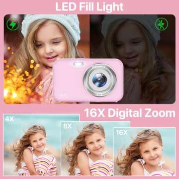 Kids Digital Camera - 44MP Photo & 1080P Video Device