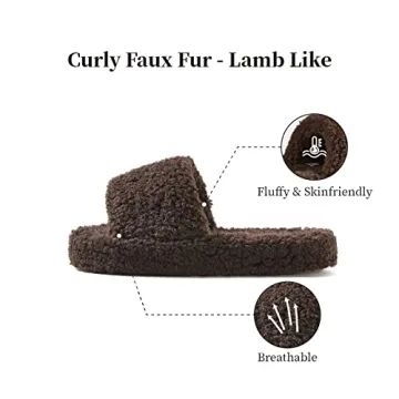 POSEE Fuzzy Memory Foam Slippers for Women – Cozy Comfort