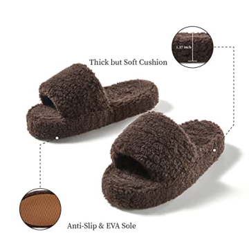POSEE Fuzzy Memory Foam Slippers for Women – Cozy Comfort