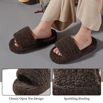 POSEE Fuzzy Memory Foam Slippers for Women – Cozy Comfort