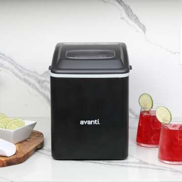 Avanti Ice Maker Mighty Ice Countertop Design Produces 26 lbs of Ice Daily