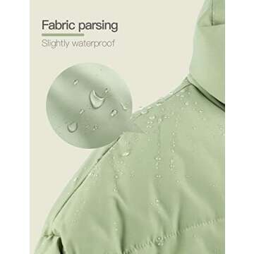 Gihuo Women's Winter Cropped Puffer Jacket - Warm & Stylish