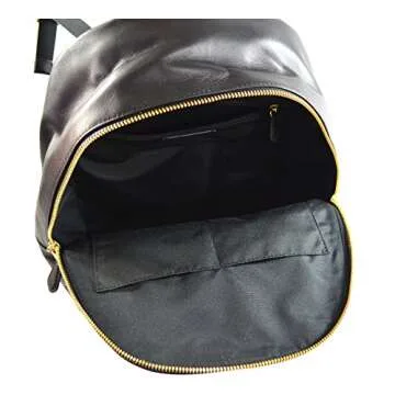 Coach Pebbled Leather Backpack F37410 Black (Black Brown)