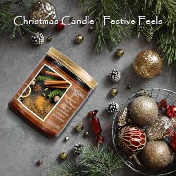 Christmas Spice Candle | Cozy Holiday Fragrance Gifts