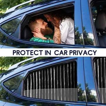 ZATOOTO Car Side Window Sun Shades - Privacy Magnetic Black 2 Pcs Covers Blinds Curtains - Auto Accessories Sunshades Keeps Cooler Screen for Baby Sleeping