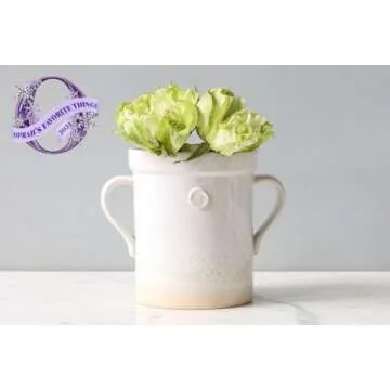 etúHOME Ceramic Crock & Wooden Utensils Set for Kitchen