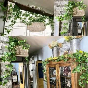 Ageomet 3pcs Artificial Hanging Plants for Any Space