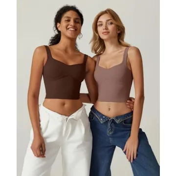 QINSEN Women's Stylish Sleeveless Strappy Tank Top