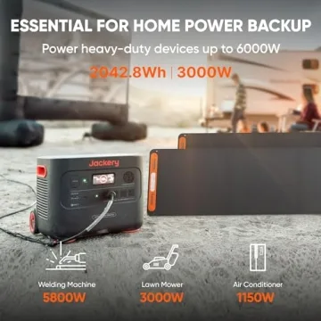 Jackery 2000 Plus Portable Solar Generator with Fast Charging