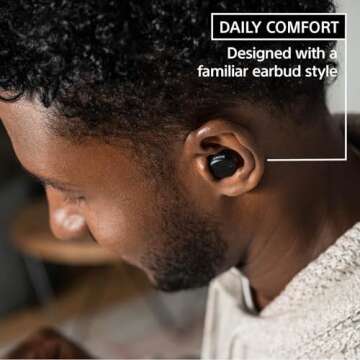 Sony CRE-E10 Self-Fitting OTC Hearing Aids for Mild to Moderate Hearing Loss, Prescription-Grade Sou...