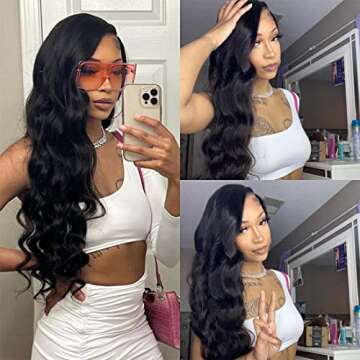 Beauty Forever 5x5 HD Lace Closure Wig Body Wave Human Hair Wigs for Women Brazilian Unprocessed Vir...